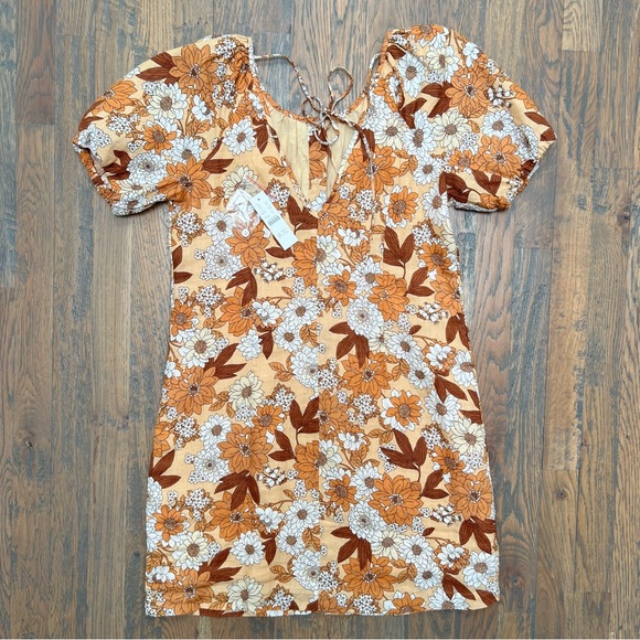 J. Crew V-back Linen Shirtdress in Zinnia Floral - Picture 7 of 12